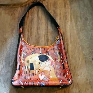 11 x 11 Gustav klimt icon jeon leather purse jcon los angeles luxury fine art ba